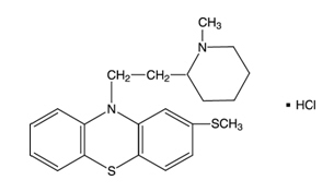 Thioridazine Hydrochloride Structural Formula