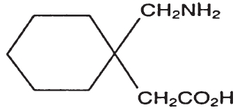 Gabapentin structural formula