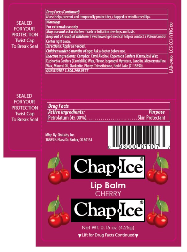 OraLabs ChapIce Cherry Petrolatum