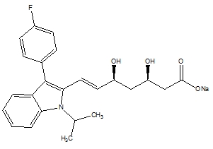 Fluvastatin Structural Formula