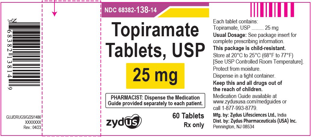 Topiramate tablet-SL-25mg-60c