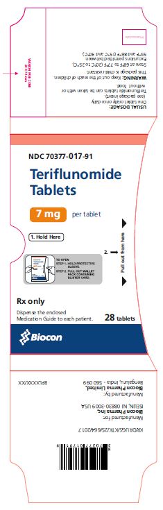 PRINCIPAL DISPLAY PANEL- 7 mg Tablet Sleeve