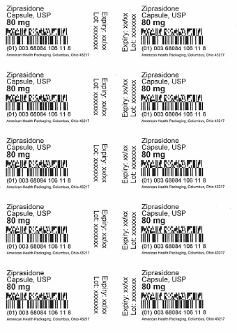 80 mg Ziprasidone Capsule Blister