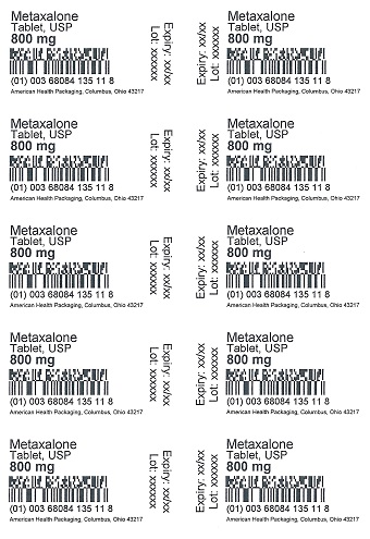 800 mg Metaxalone Tablet Blister