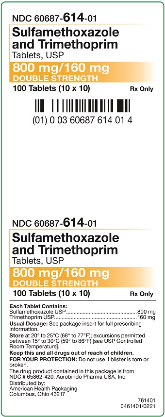 800 mg/160 mg Sulfamethoxazole and Trimethoprim Tablets Carton