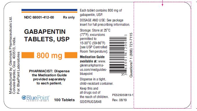 Gabapetin Tablets 800 mg