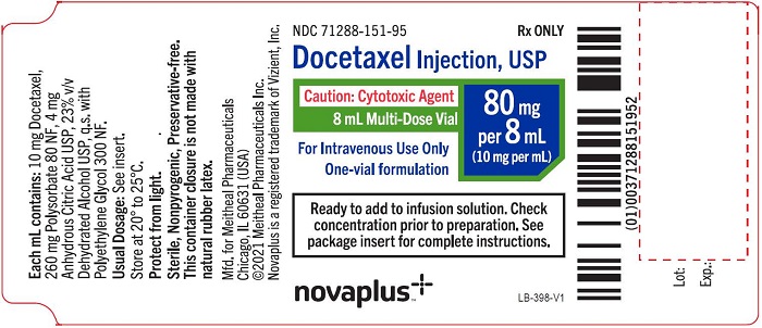 Principal Display Panel – Docetaxel Injection, USP 8 mL Vial Label
