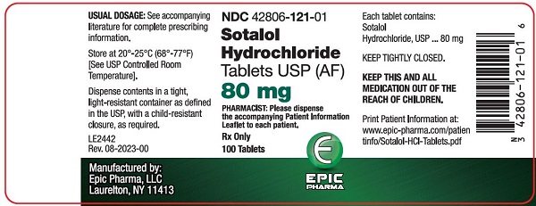 sotalol 80 mg 100ct container label