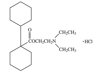 Dicyclomine Hydrochloride Structural Formula