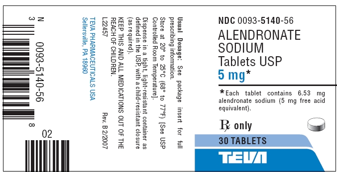 Image of 5 mg Label - 30 Tablets