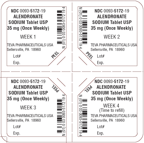Image of 35 mg Blister Card - 4 Tablets