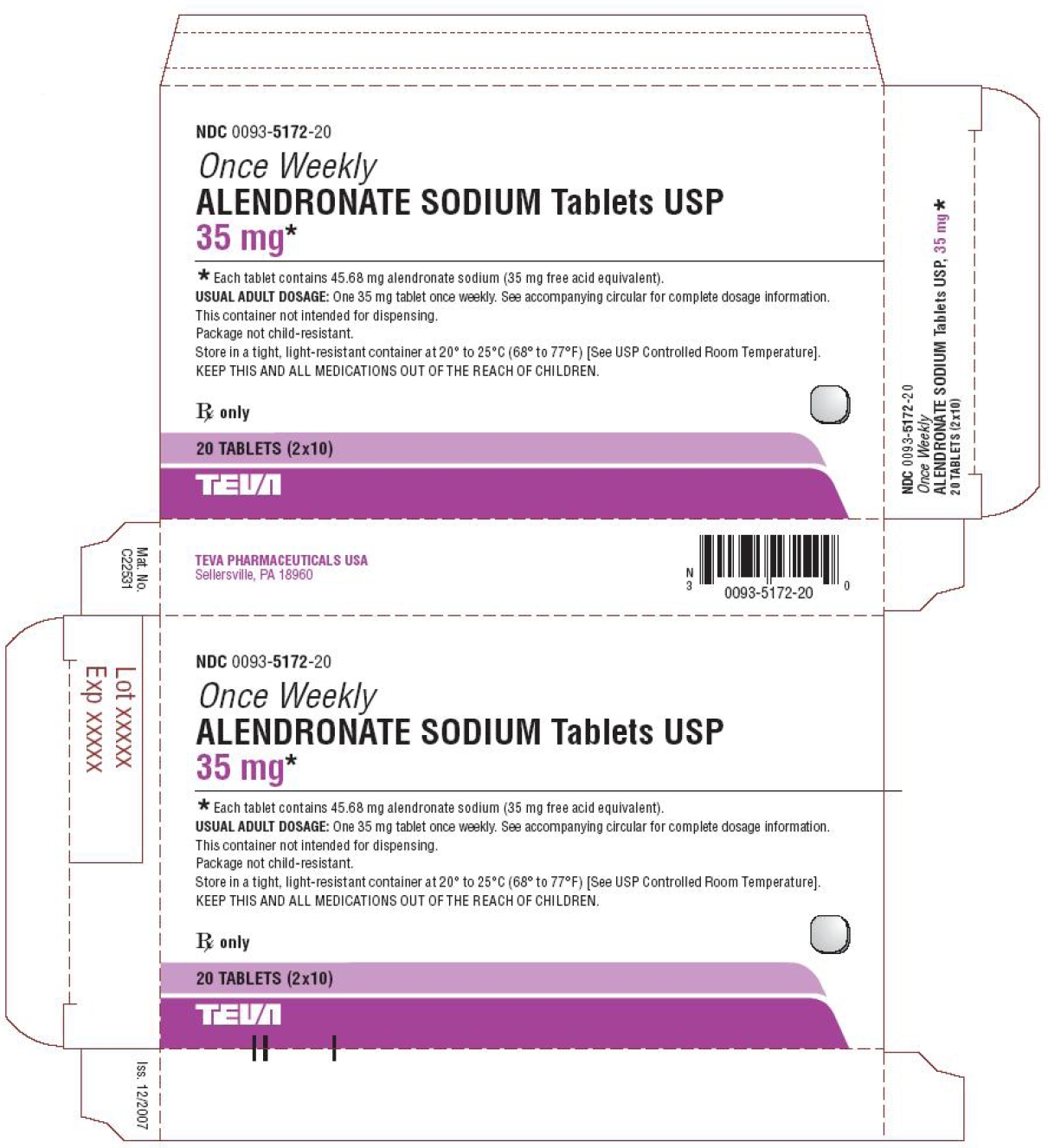 Image of 35 mg Box - 20 Tablets