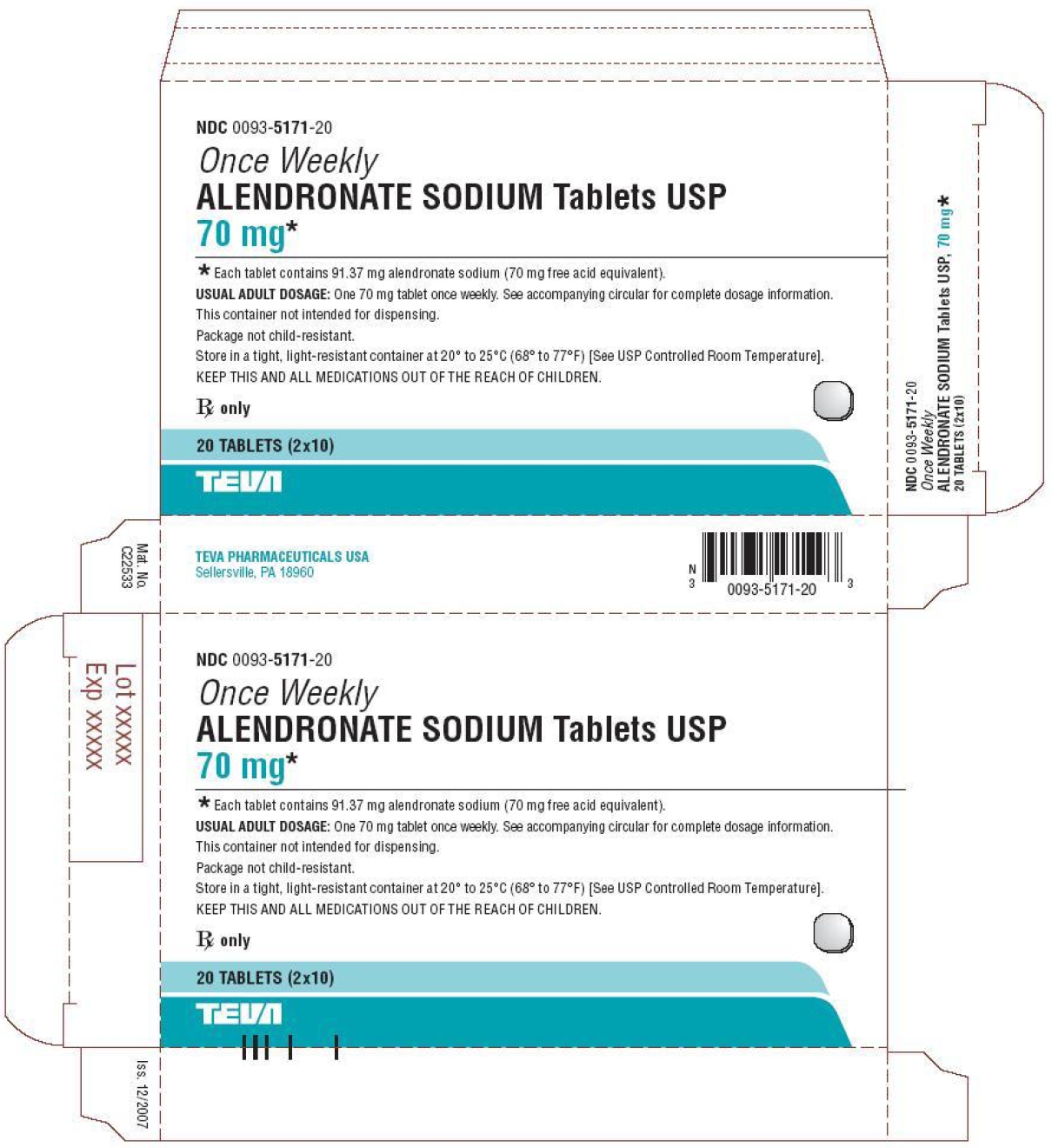 Image of 75 mg Box - 20 Tablets