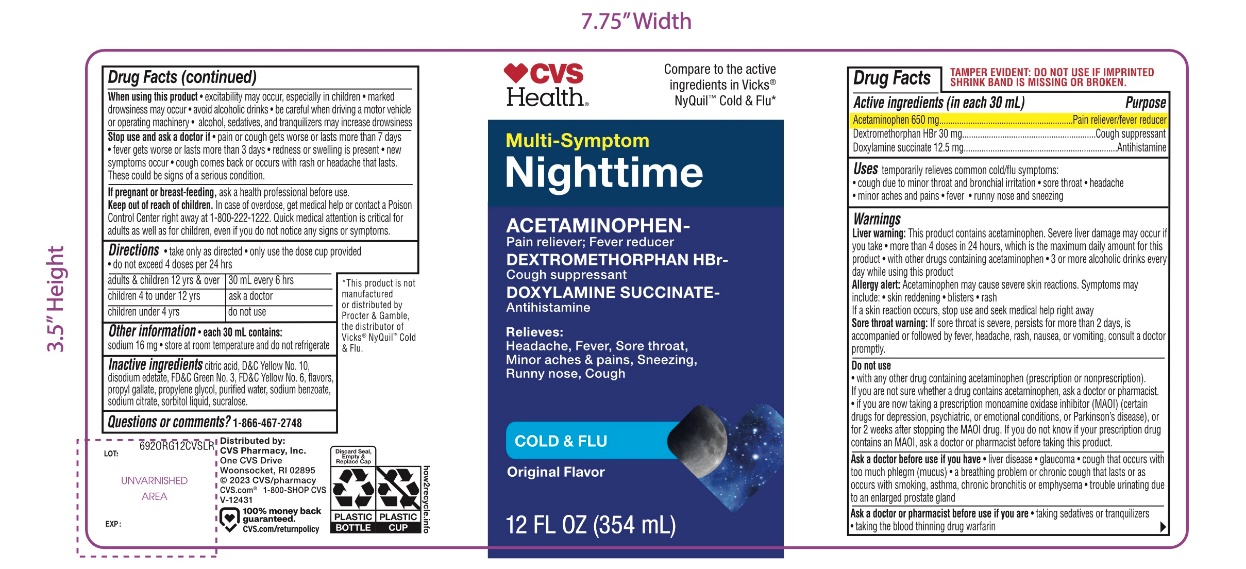 CVS Nighttime Cold and Flu Relief