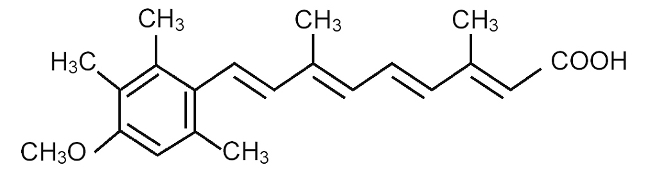 Structural Formula of Acetretin