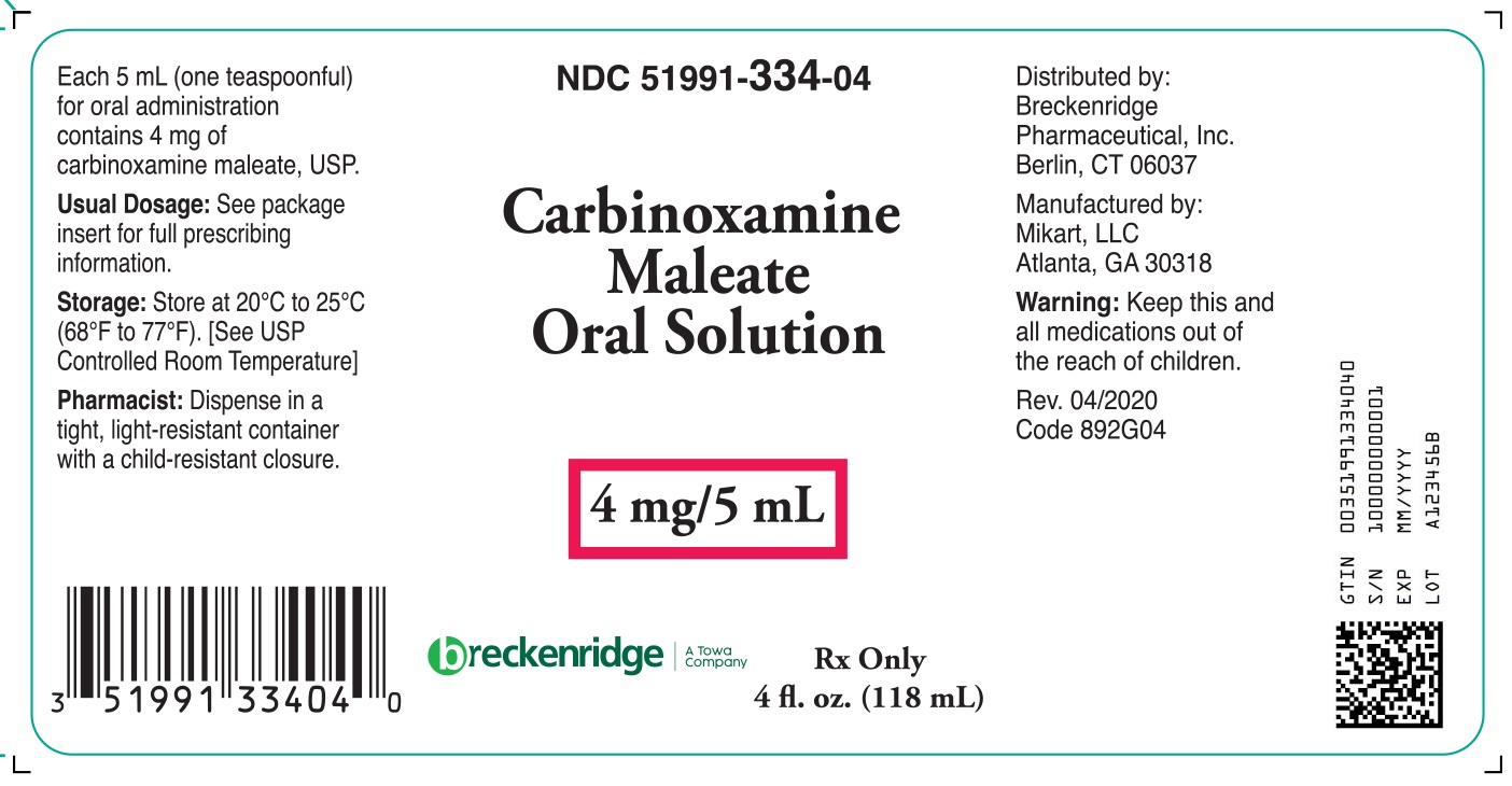 Carbinoxamine Maleate Oral Solution