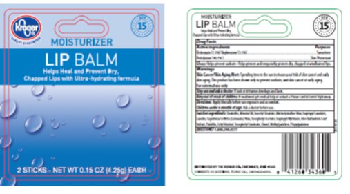 Kroger Moisture Spf 15 Lip Balm | Oxybenzone, Octinoxate, Petrolatum Stick Breastfeeding
