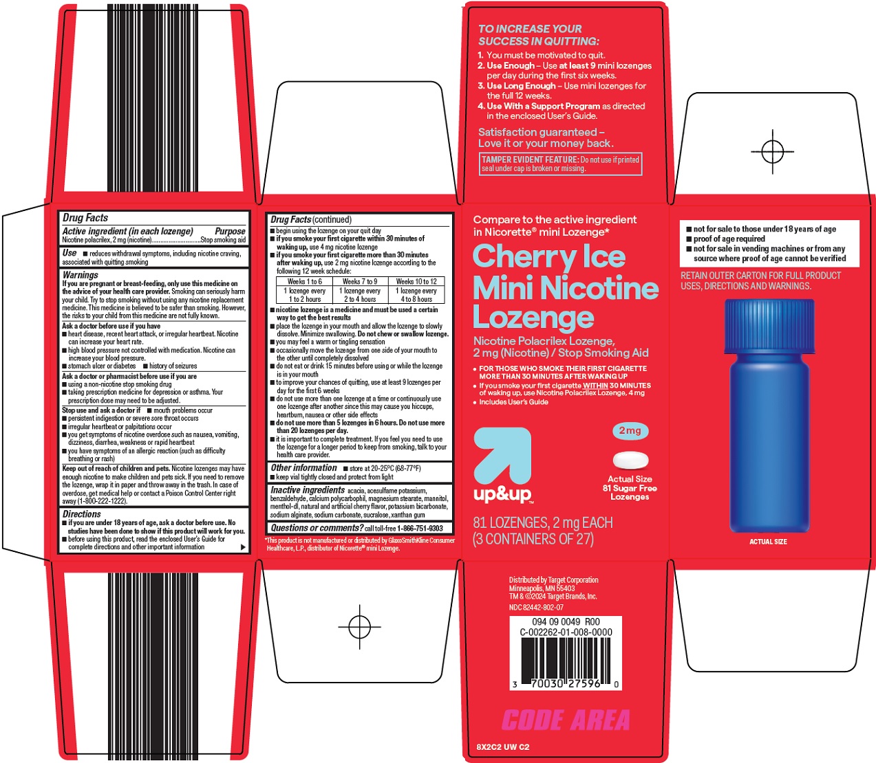Cherry Ice Mini Nicotine Lozenge Carton
