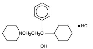 trihexyphenidyl hydrochloride chemical structure