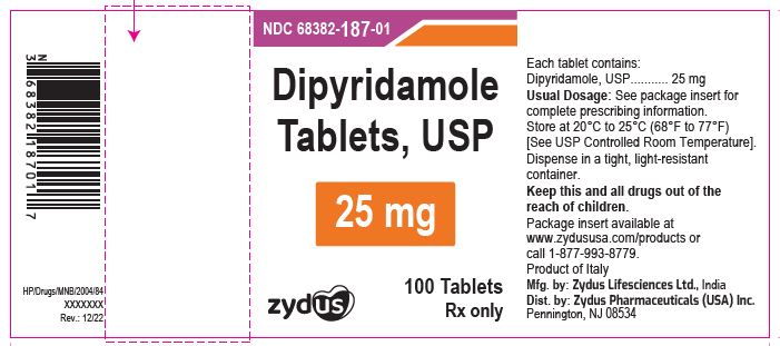 Dipyridamole tablets, 25 mg
