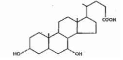 Chenodeoxycholic Acid Molecular Structure