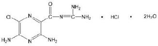 Amiloride Hydrochloride Structural Formula