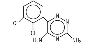 Structural Formula for lamotrigine