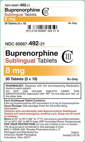 8mg Buprenorphine Sublingual Tablets Carton