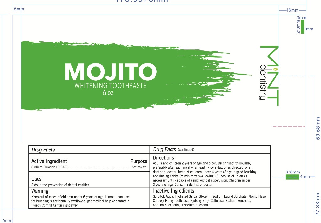 Mojito Mint Dentistry | Sodium Fluoride Paste Breastfeeding