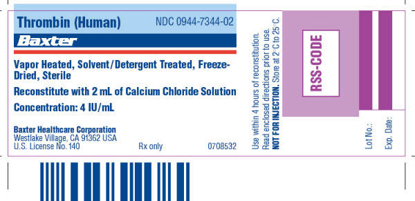 Thrombin Solution vial label