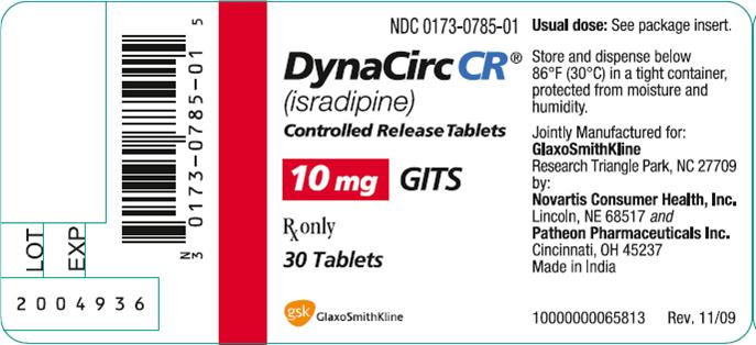 DYNACIRC CR Label Image - 10mg