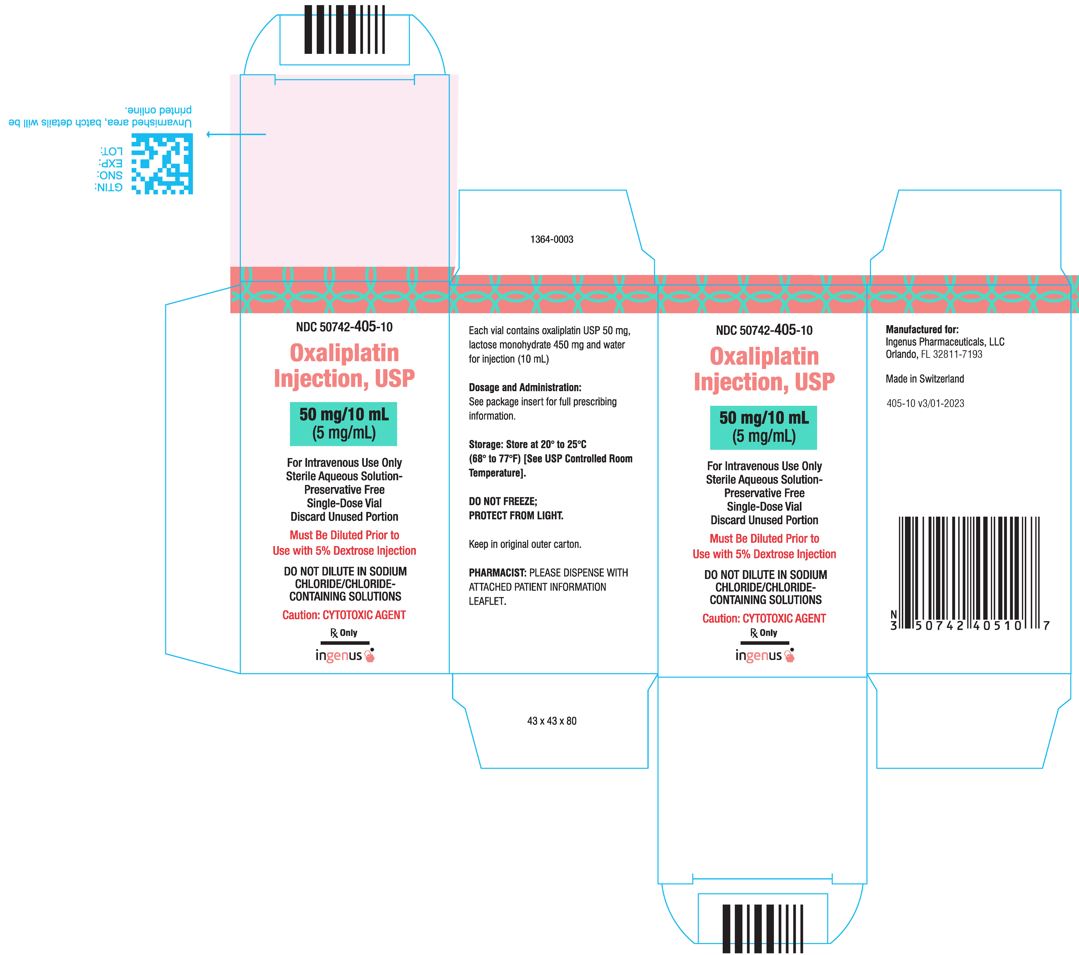 Oxaliplatin Injection, USP 50 mg/10 mL - Carton Label