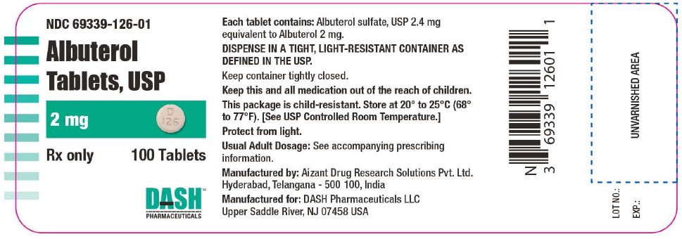Albuterol Tablets, USP 2 mg Bottle Label