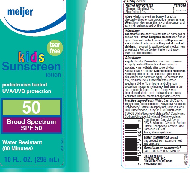 Meijer Kids Tear Free Spf 50 | Titanium Dioxide, Zinc Oxide Lotion Breastfeeding