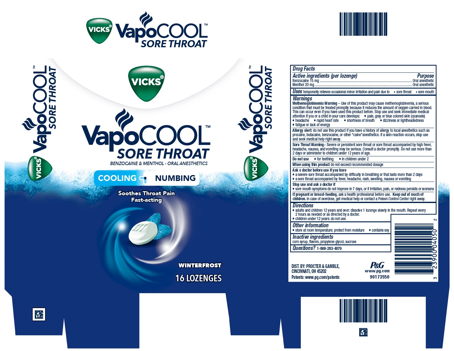 Vicks Vapocool Sore Throat | Benzocaine And Menthol Lozenge Breastfeeding