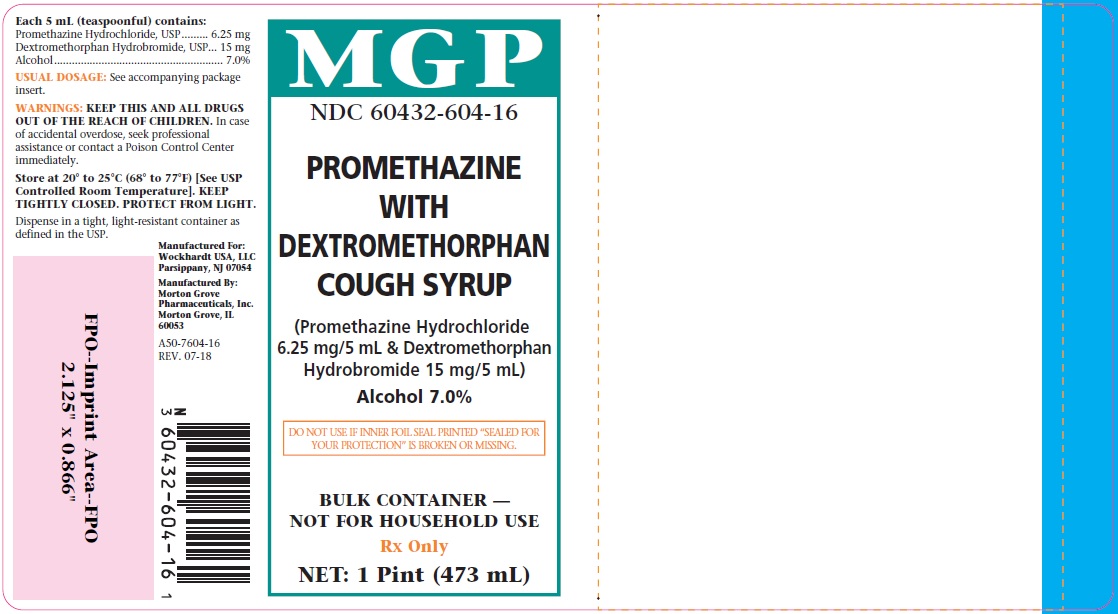 Promethazine with DM Cough Syrup Label