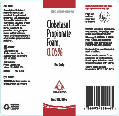 Clobetasol Propionate Foam, 0.05% 50 g Label