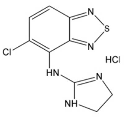 Chemical Structure- Tizanidine HCL