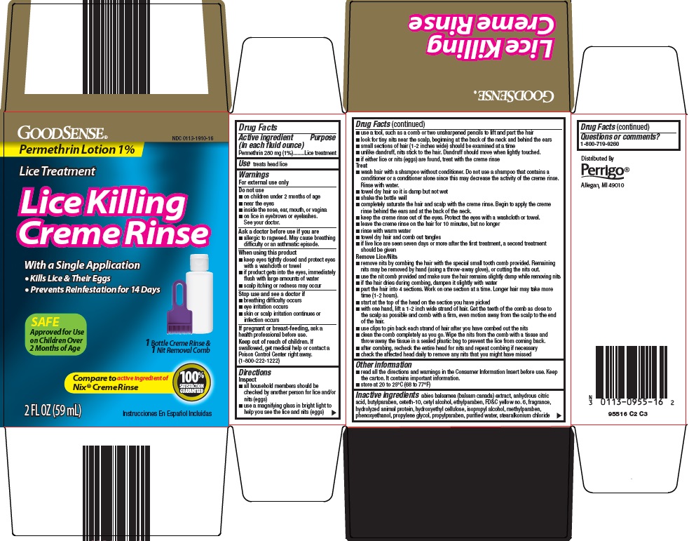 Good Sense Lice Killing Creme Rinse | Permethrin Lotion Breastfeeding