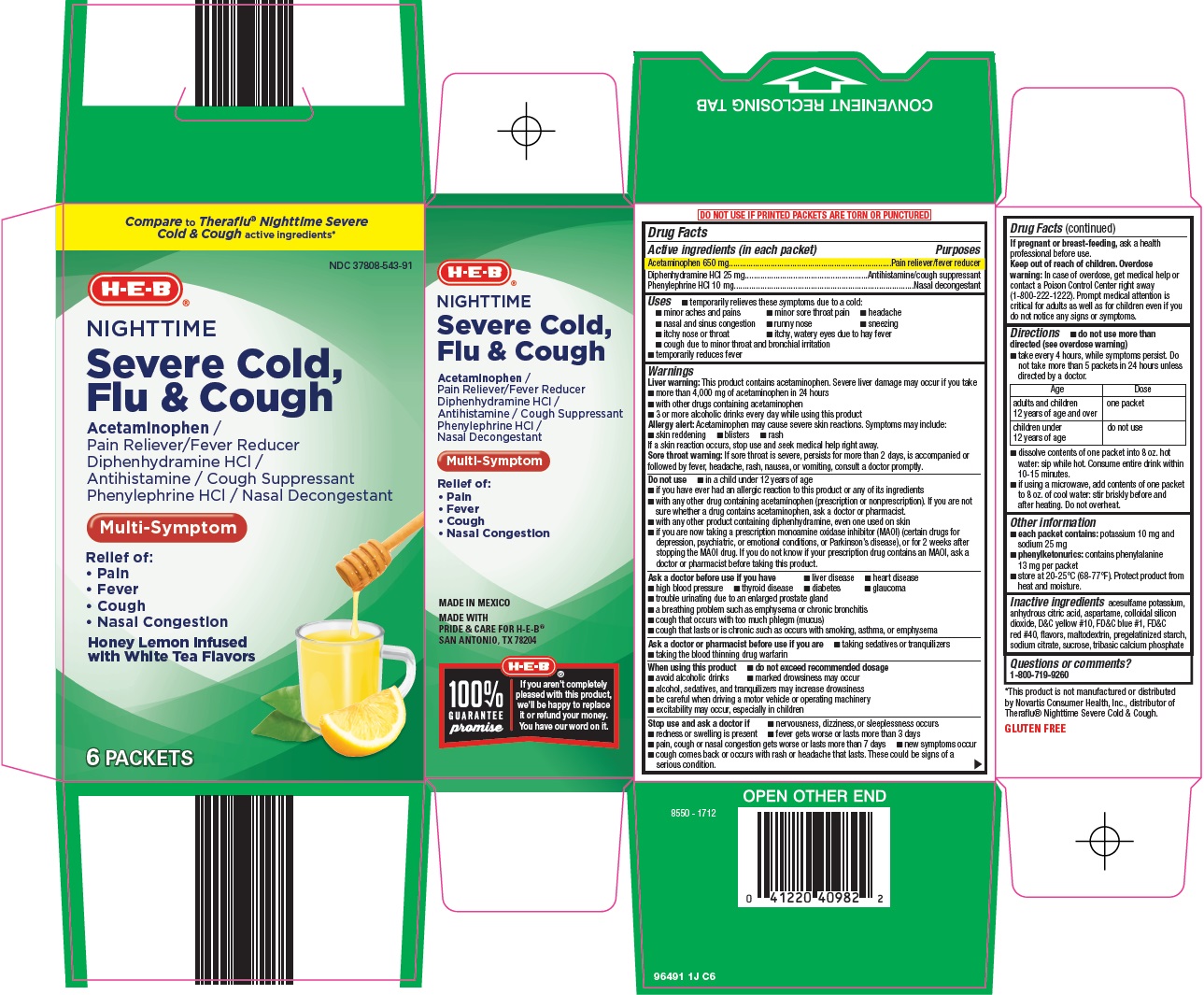 severe cold, flu & cough carton