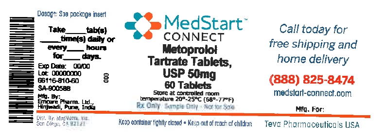 Metoprolol Tartrate Tablets, USP 50mg #60
