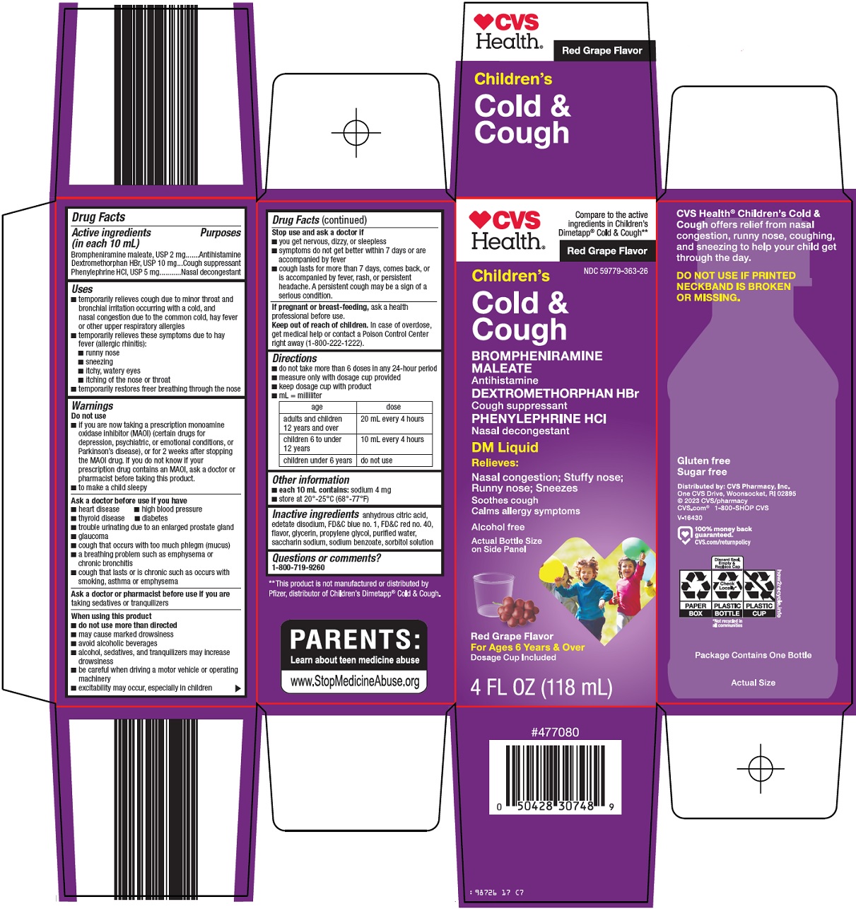 Children's Cold & Cough Carton