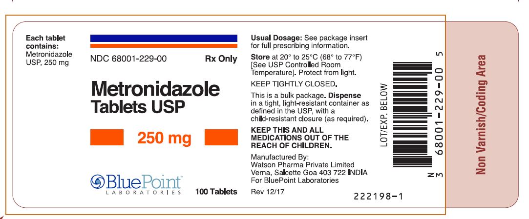 Metronidazole Tablets, USP, 250mg 100ct