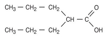 Valproic Acid Structural Formula