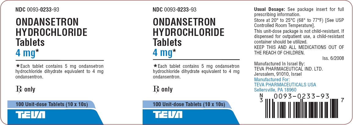 Image of 4 mg Unit-Dose Box Label
