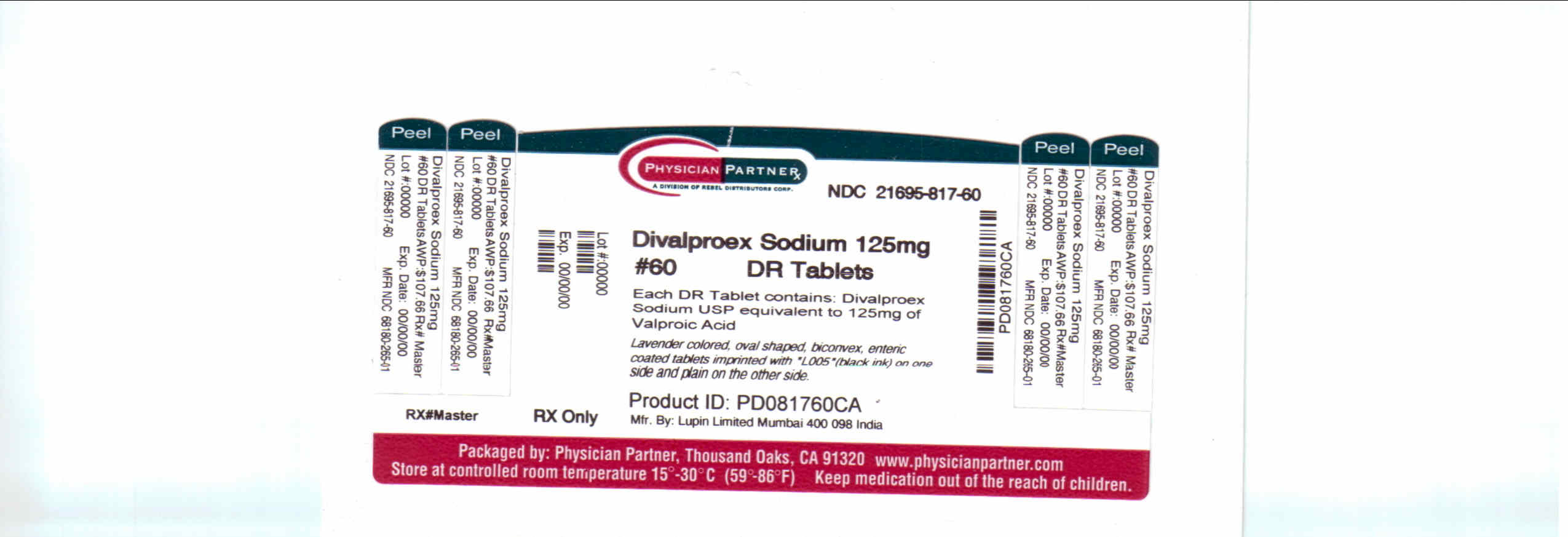 Divalproex Sodium 125mg