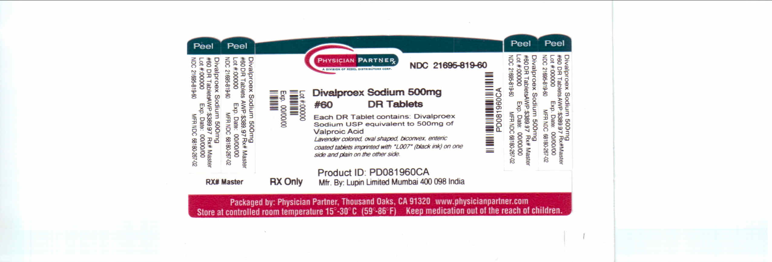 Divalproex Sodium 500mg
