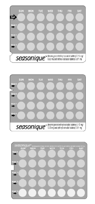 3 trays of Seasonique