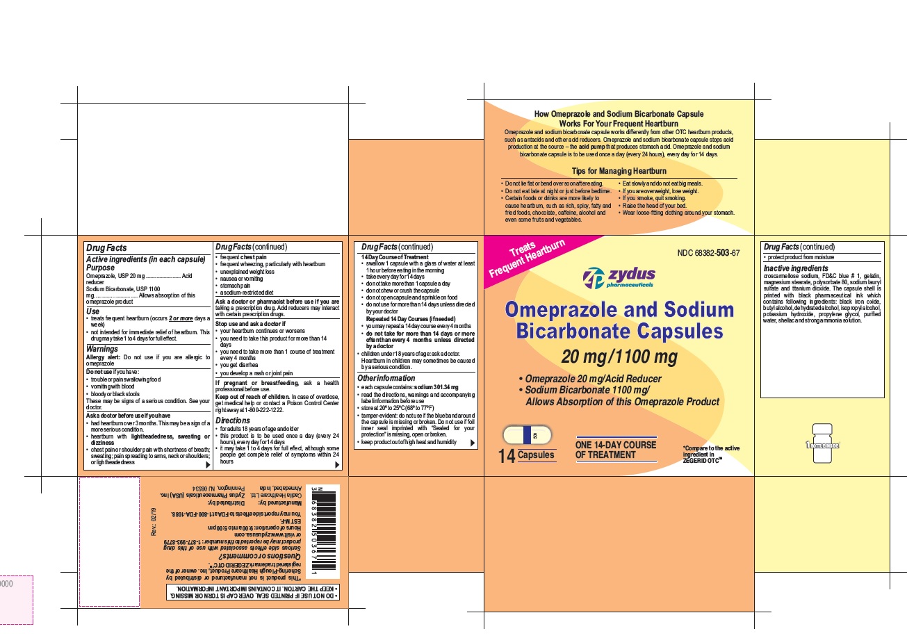 Omeprazole and Sodium Bicarbonate Capsules, 20 mg/1100 mg
