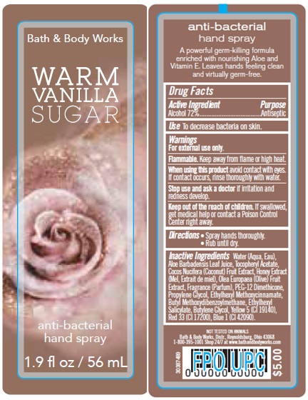 Anti-bacterial Hand Warm Vanilla Sugar | Alcohol Spray while Breastfeeding